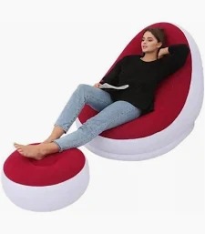sofá inflable con inflador automático
